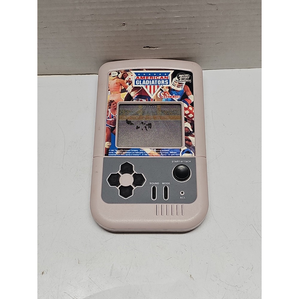 VTG American Gladiators MGA LCD Micro Games USA 1992 Handheld